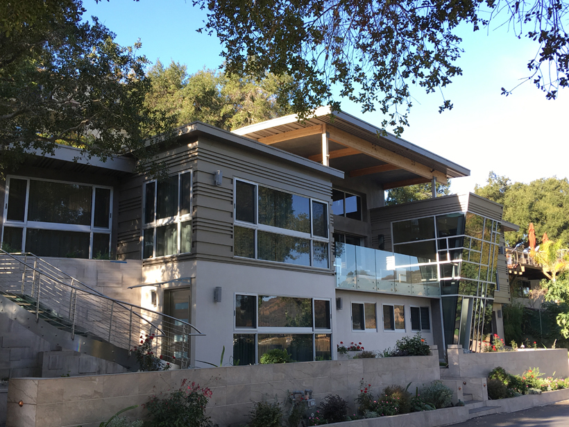 Lakeside Addition & Wholehouse Remodel, ENR architects, Lake Sherwood, CA 91361 - Northeast Elevation